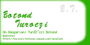 botond turoczi business card