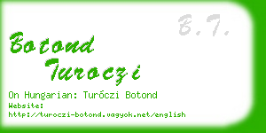 botond turoczi business card